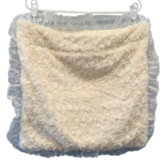 Vtg Handmade Square Pillow Cover Shabby Rose White Pink Heart Lace Valentine Day - Picture 2 of 8